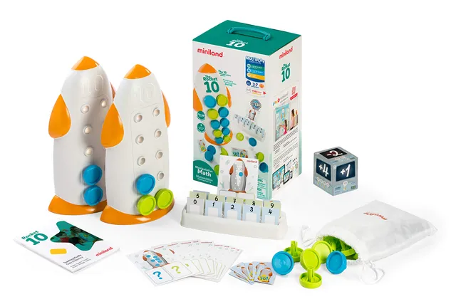 Miniland The Rocket 10 31871 gioco matematica 3-7 anni metodo ABN
