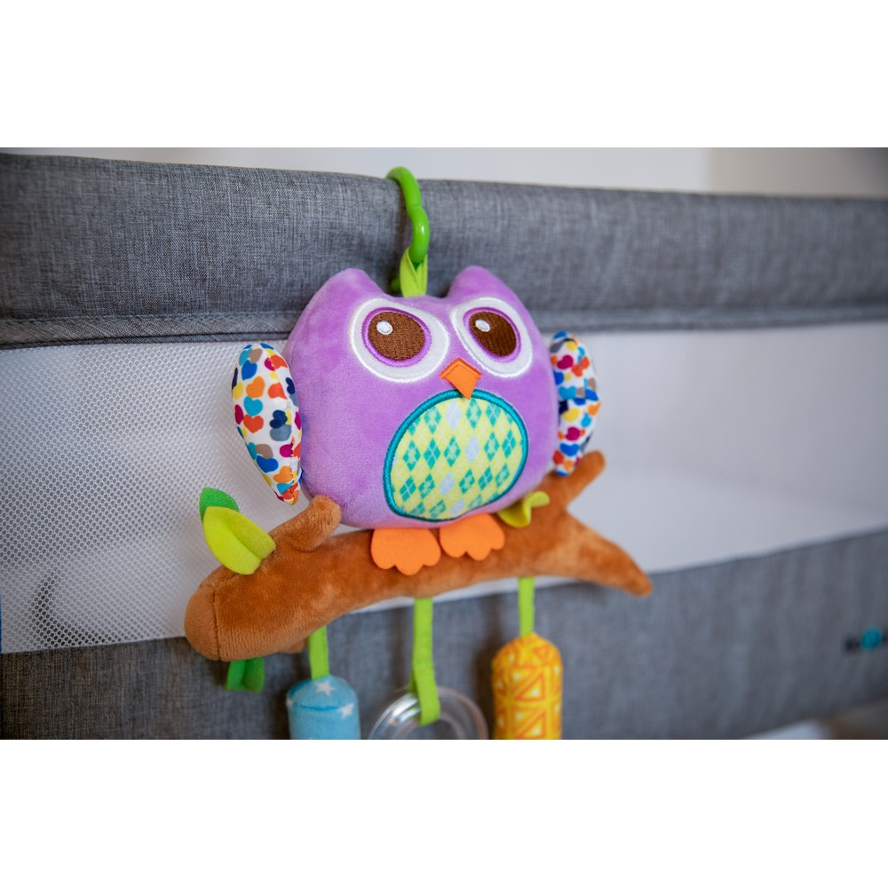 BoJungle B-Hang On Toy Chime Owl peluche gufo neonato