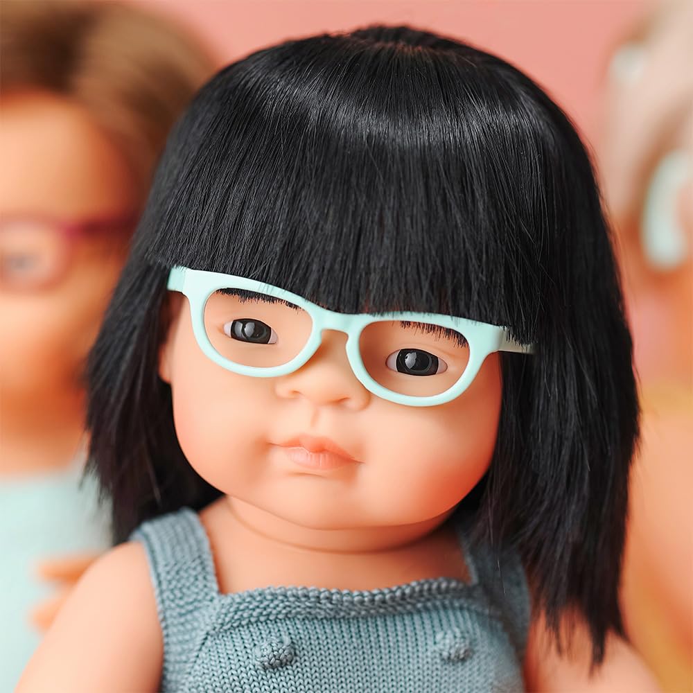 Miniland Colourful Bambola Asiatica Occhiali 38 cm