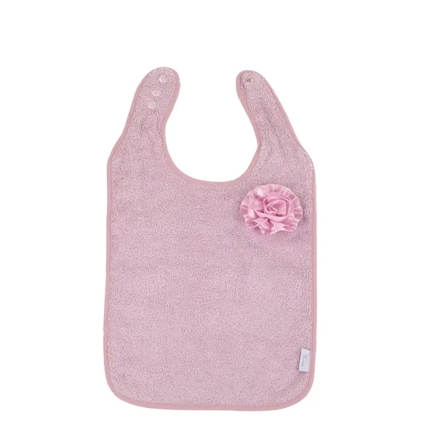 BoJungle B-Bib bavaglino spugna rosa cotone bio