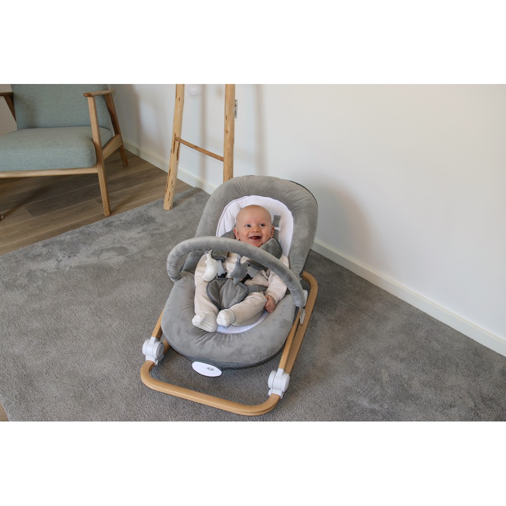 BoJungle B-Rocker Pure White sdraietta neonato bianco 18 kg vibrazione