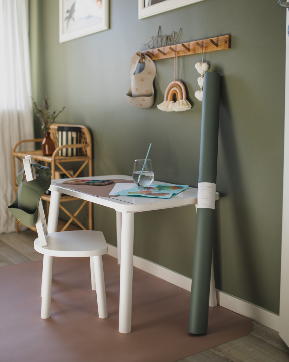 Noui Noui Floor Mats tappetino Dusty Olive 120x95 vinile