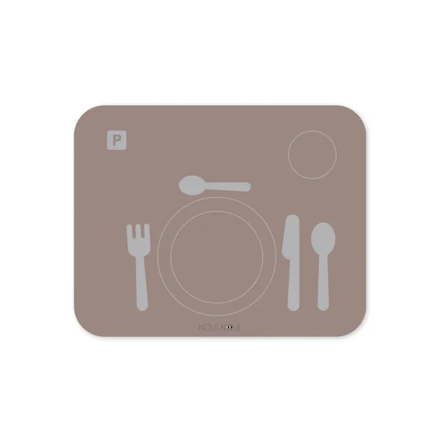 Noui Noui Learning Mats set pappa tovaglietta 43x34 cm cocoa