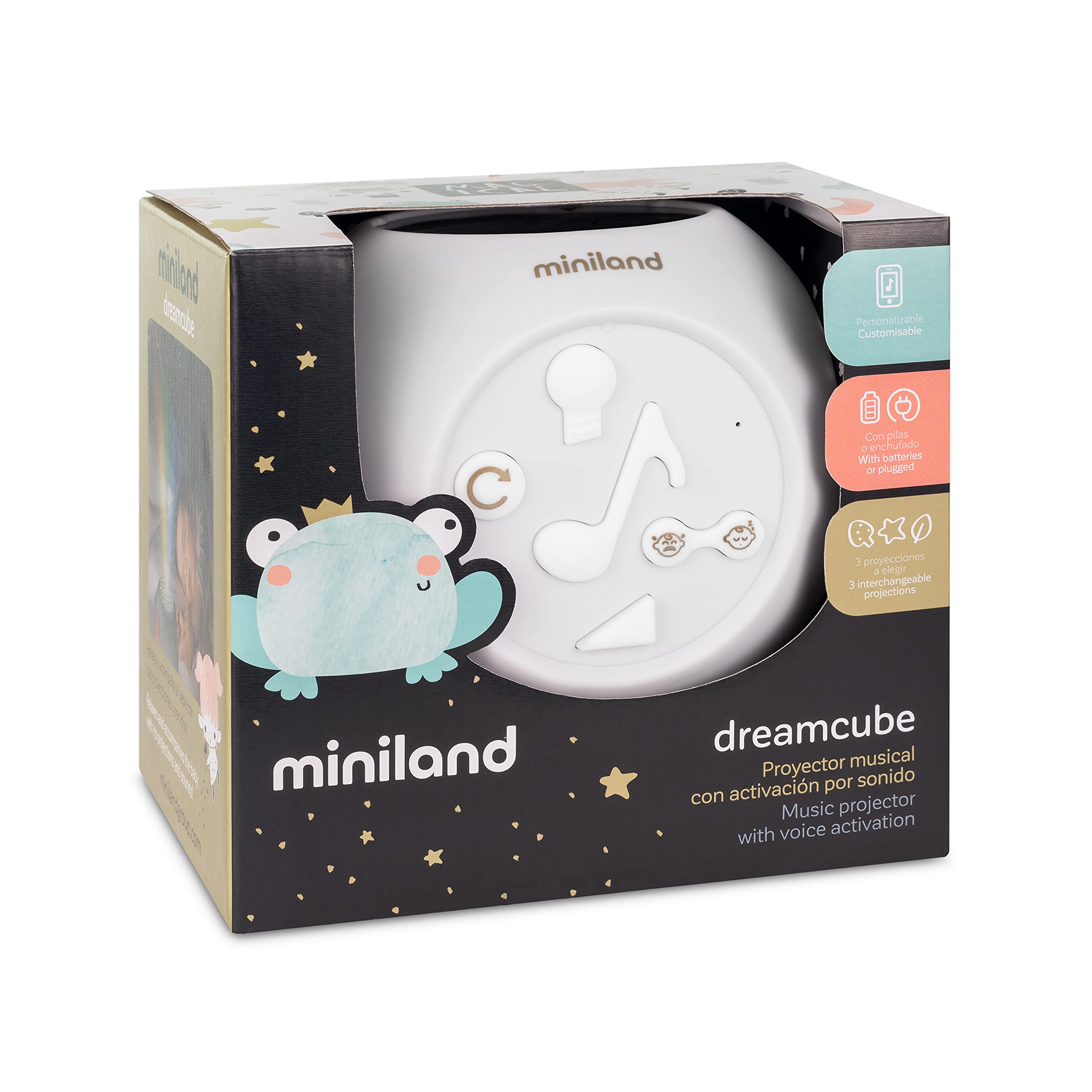 Miniland Riposo Dreamcube Magical proiettore musicale