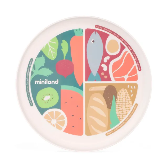 Miniland Nutrihealthy Piatto Svezzamento BLW Porzioni Bimbi
