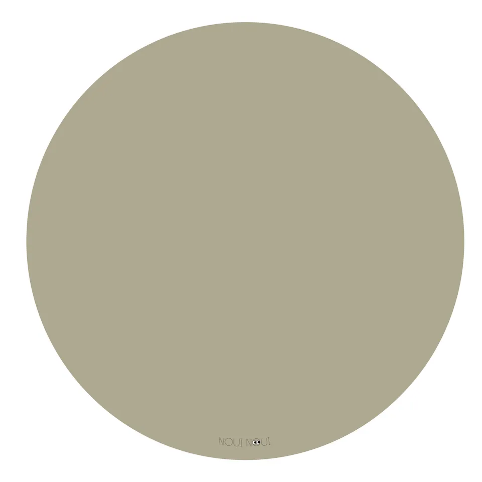 Noui Noui Floor Mats tappetino rotondo Olive Haze vinile
