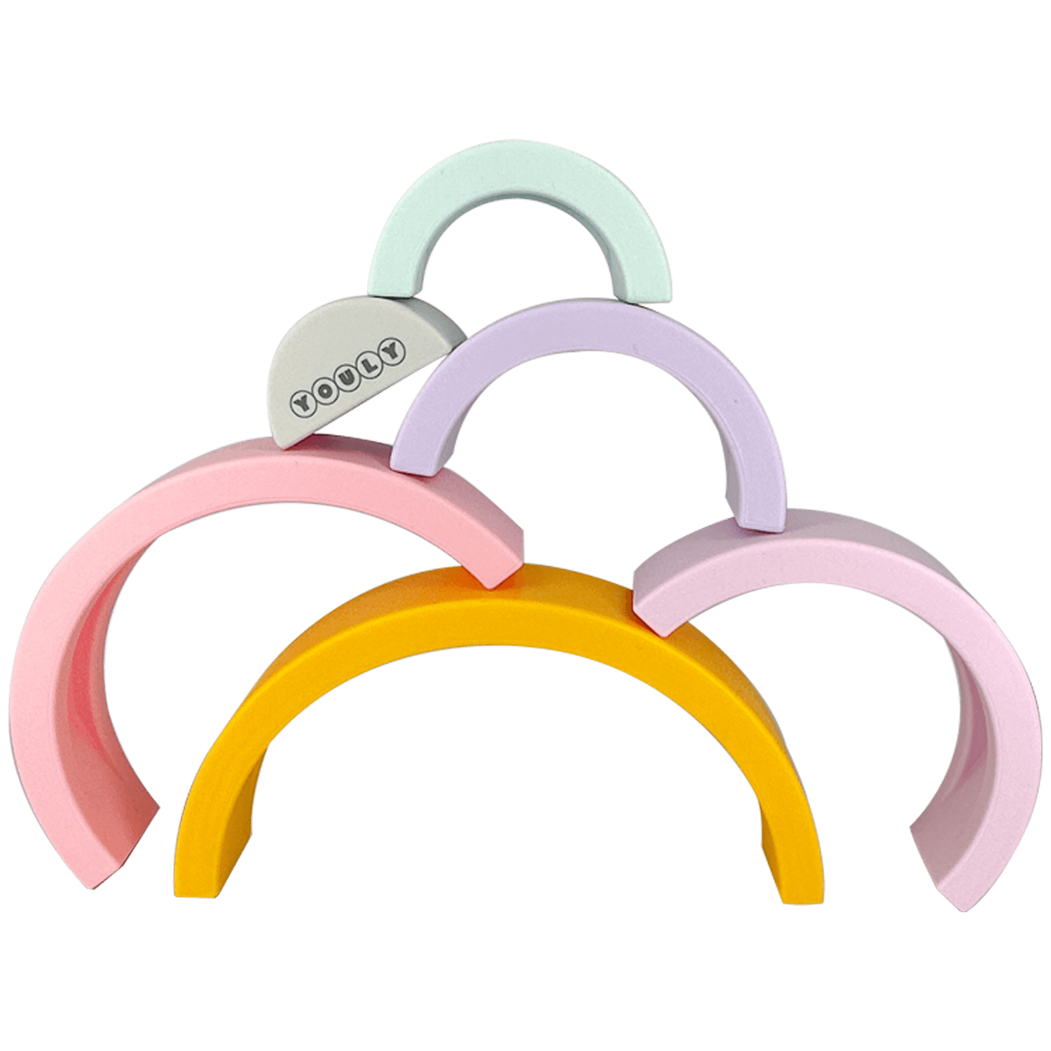 Youly Montessori Arcobaleno Pastel Silicone 12 Mesi+