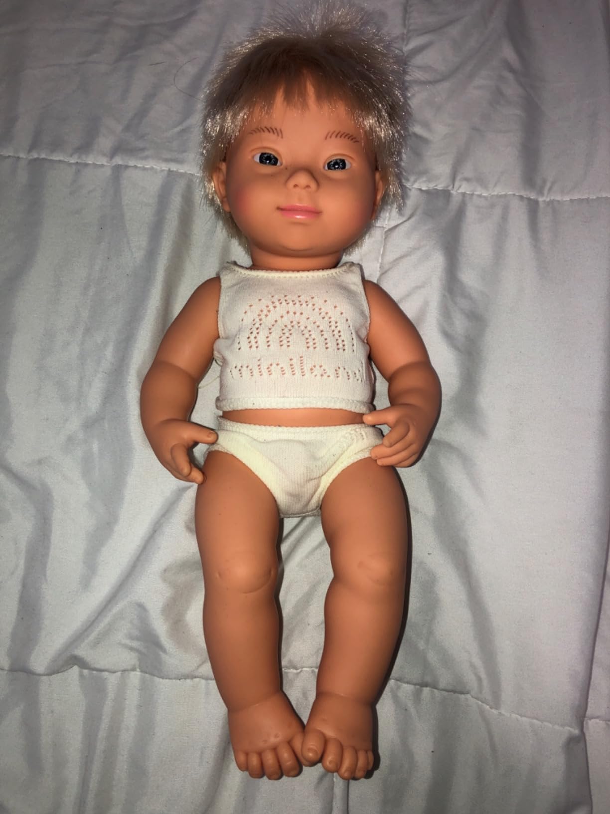 Miniland Dolls 31263 Bambola 38 cm Sindrome Down Biondo