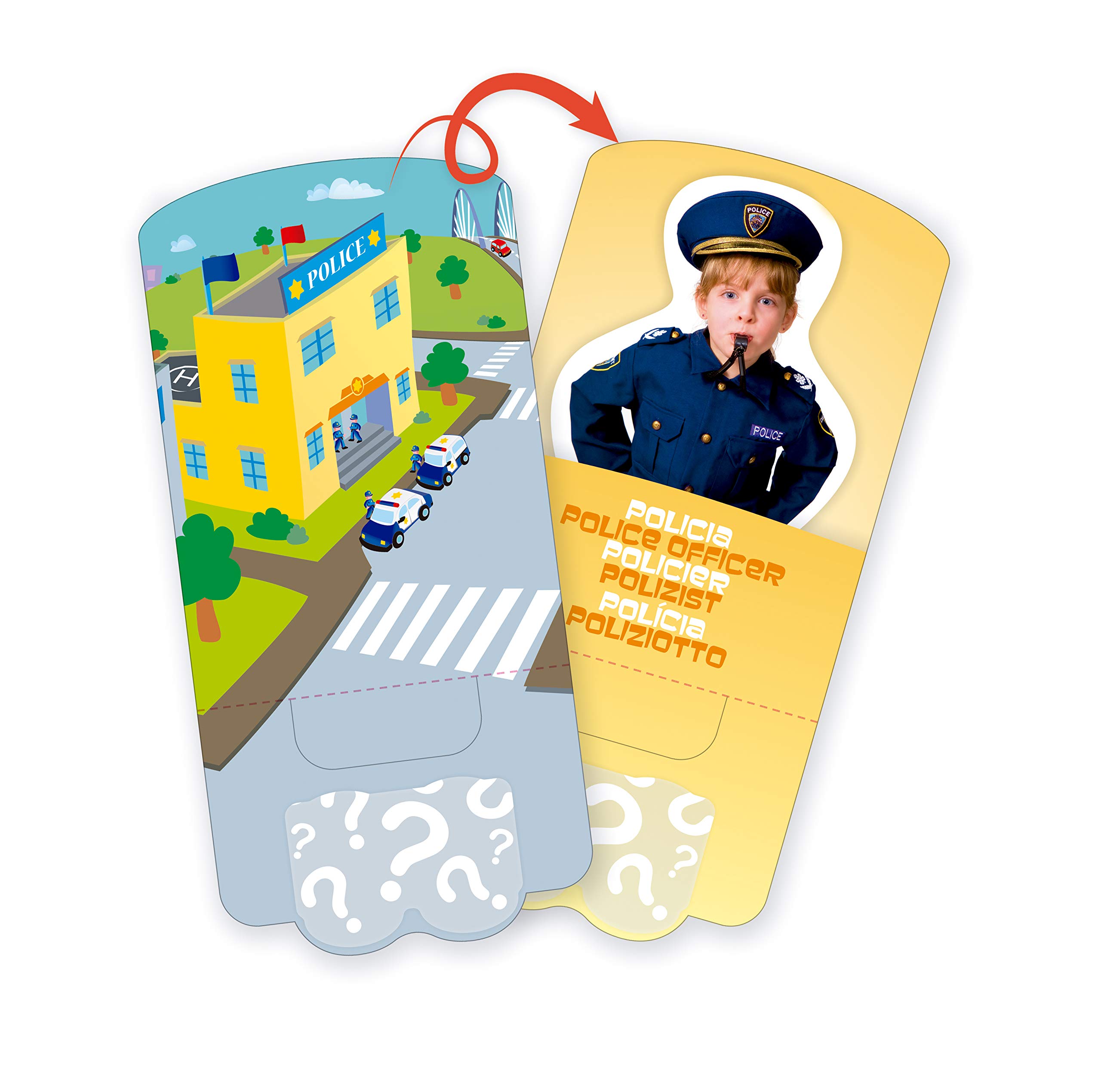 Miniland Job Blocks Gioco Mestieri 6 Personaggi 12 cm 2-6 Anni