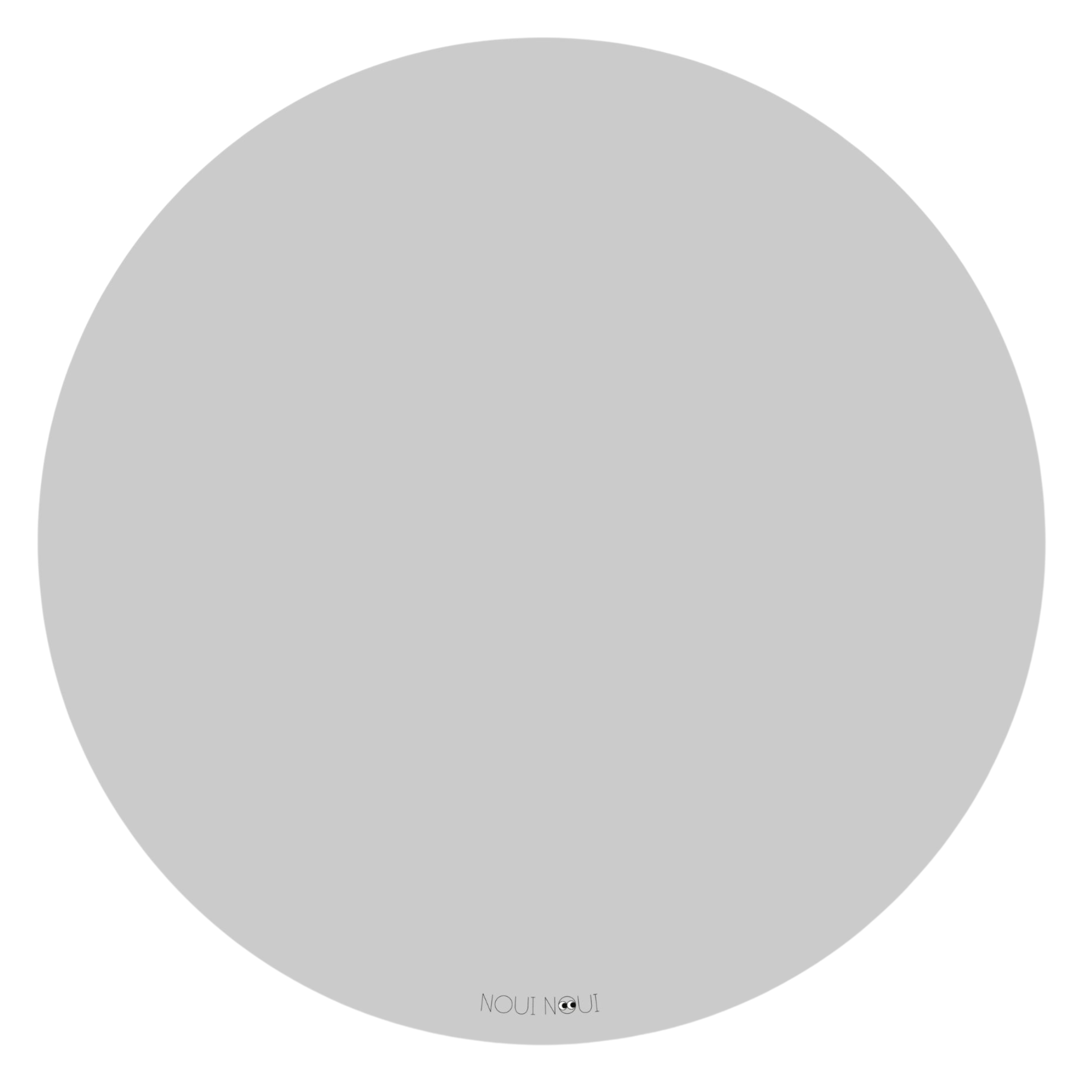 Noui Noui Floor Mats tappetino rotondo 115 cm grey powder