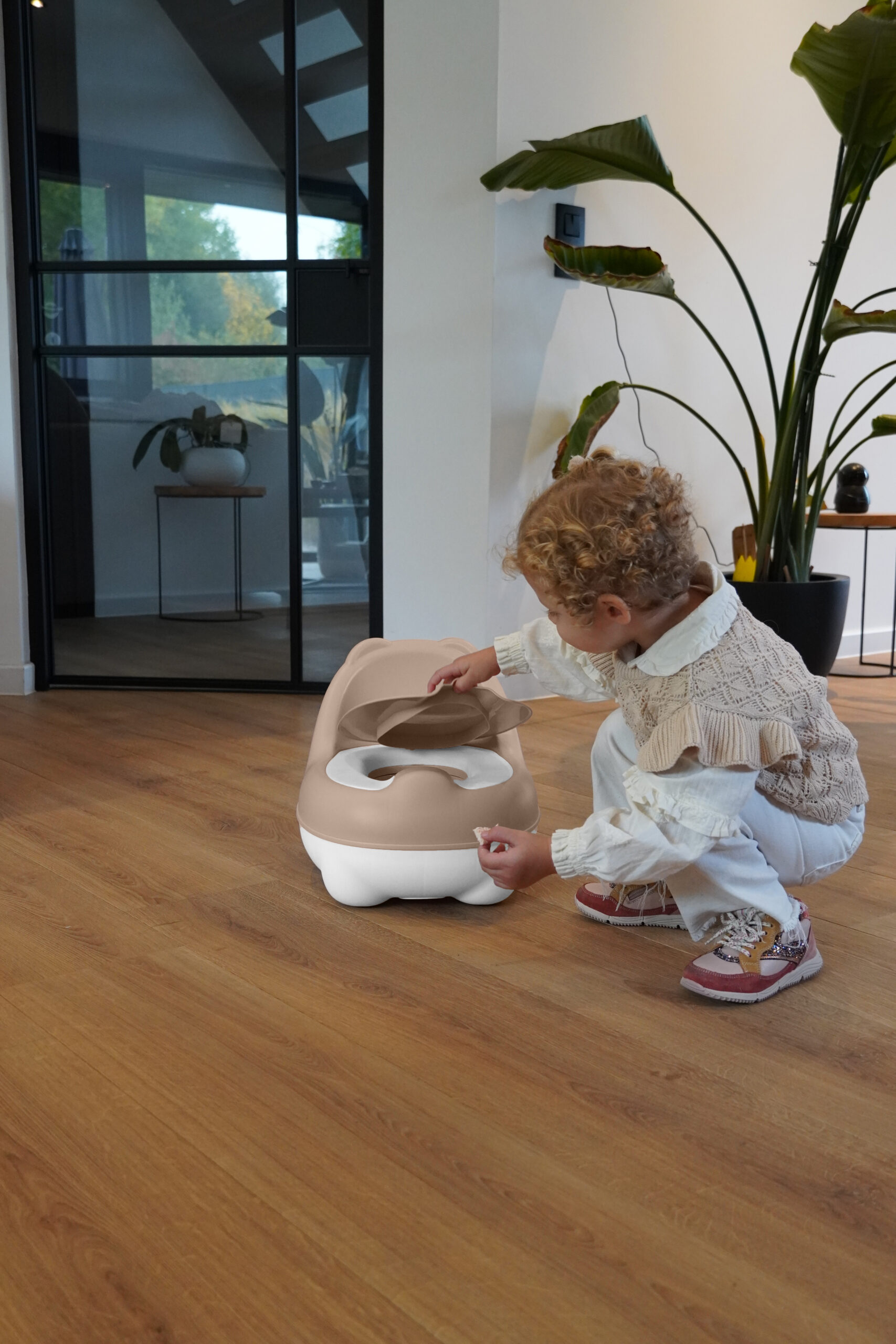 BoJungle Grooming Potty Bear vasino bambini rosa cipria