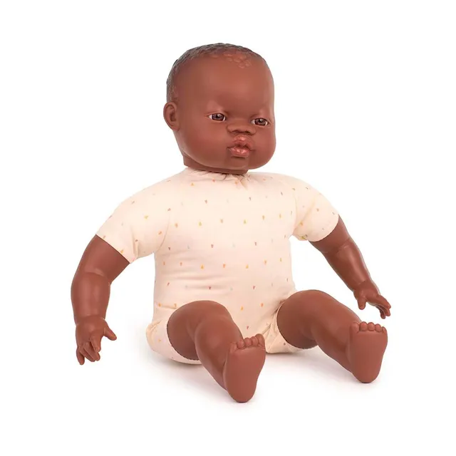 Miniland Bambole 31063 Bambola Africana Calva 40 cm