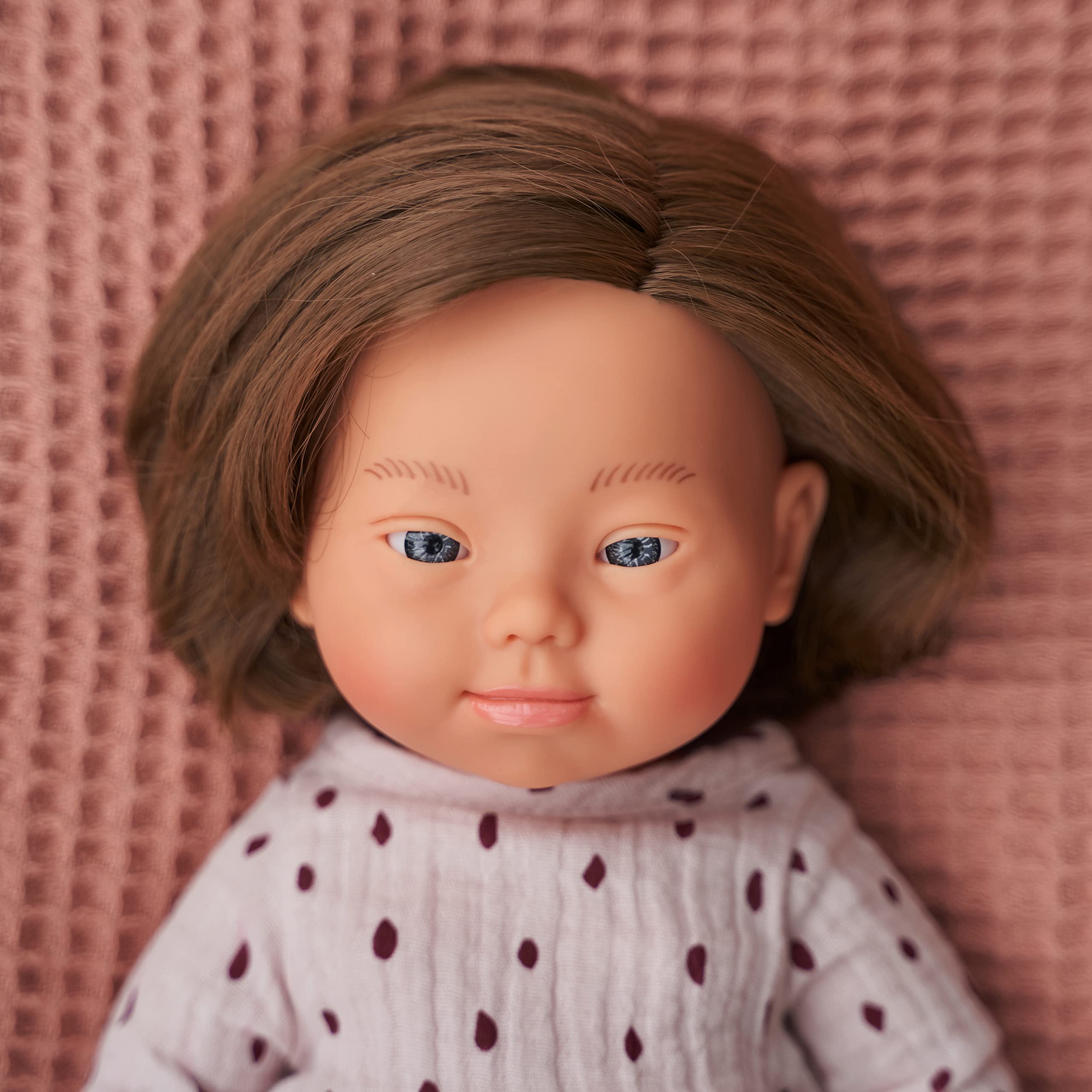 Miniland Bambole Bambola sindrome di Down 38 cm vinile