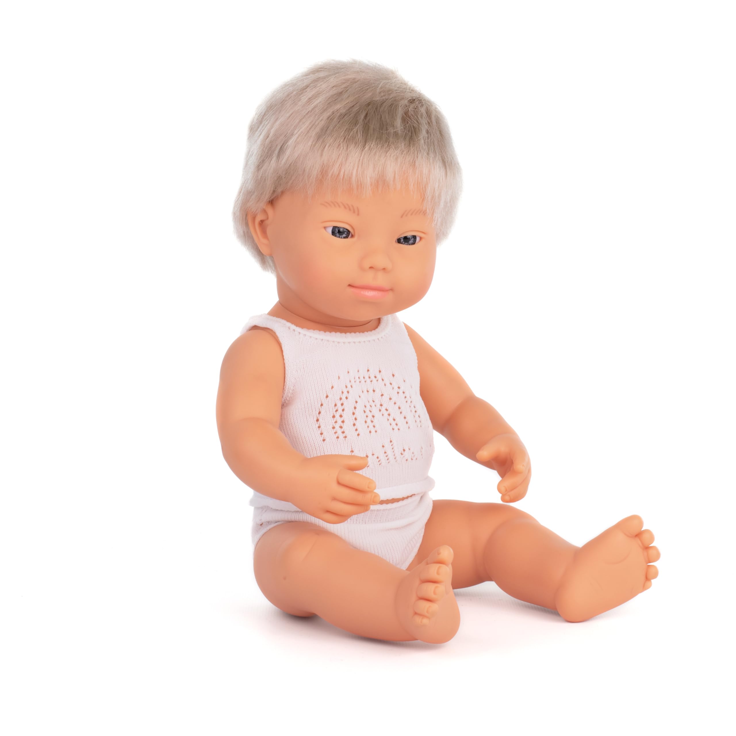 Miniland Dolls 31263 Bambola 38 cm Sindrome Down Biondo