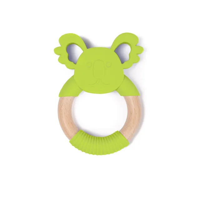 BoJungle B-Wood Teether massaggiagengive koala verde legno