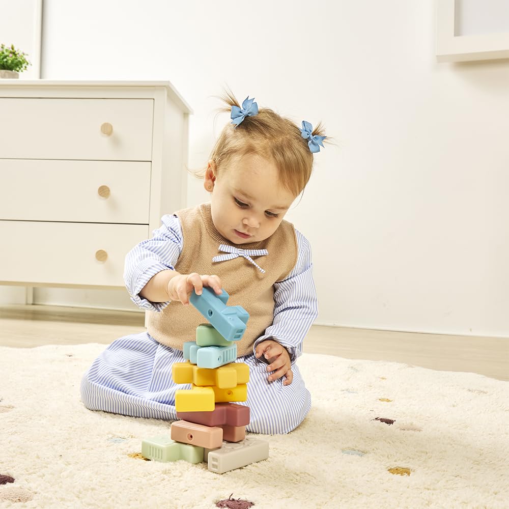 Miniland Soft Animal Blocks puzzle morbido animali 10 pezzi