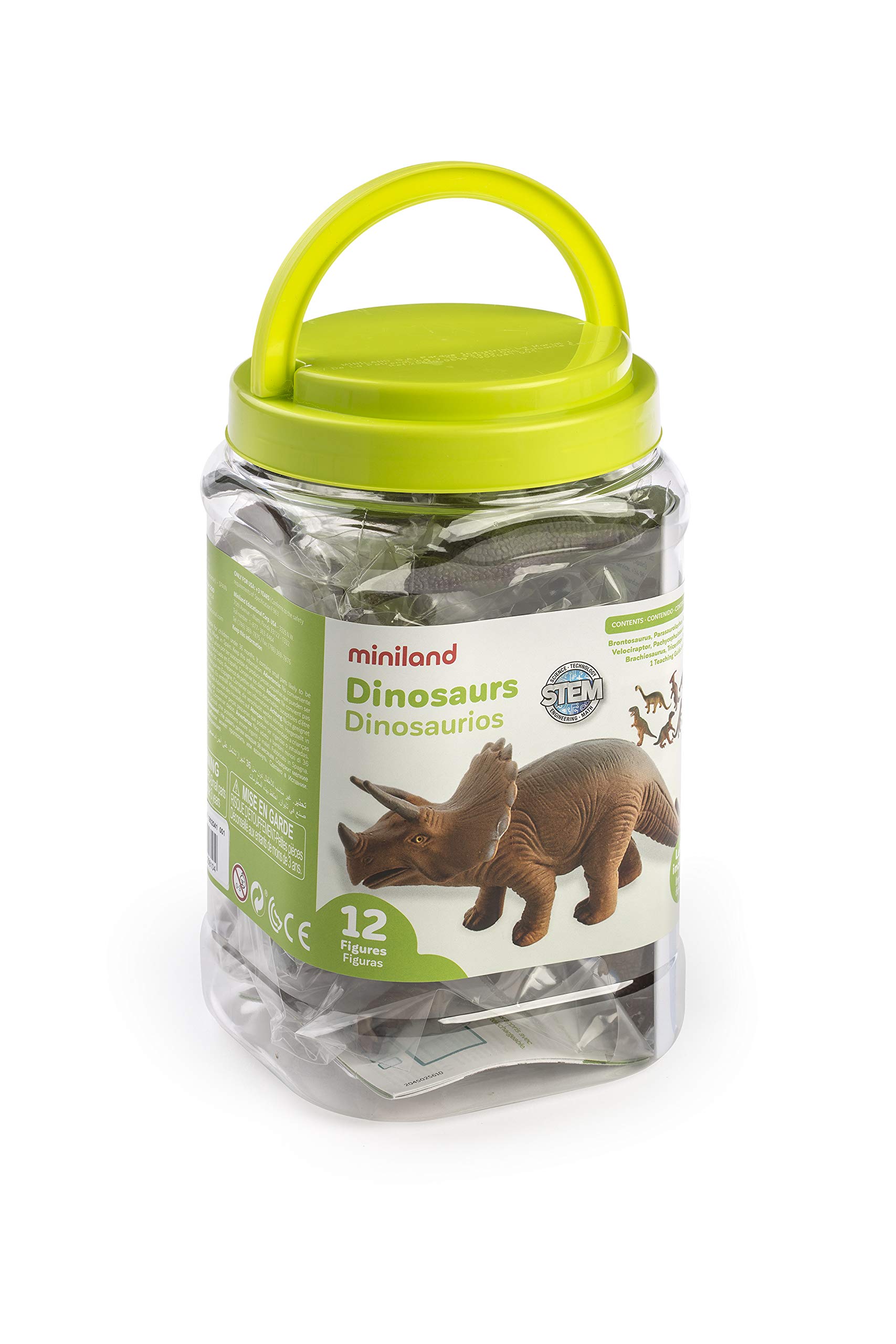 Miniland Educational 25610 dinosauri 12 figurine gioco