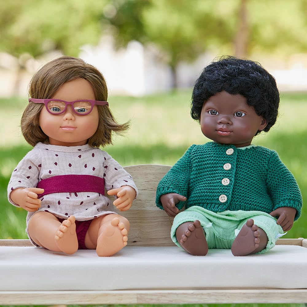 Miniland Bambole Toty Bambola Down Occhiali 38 cm