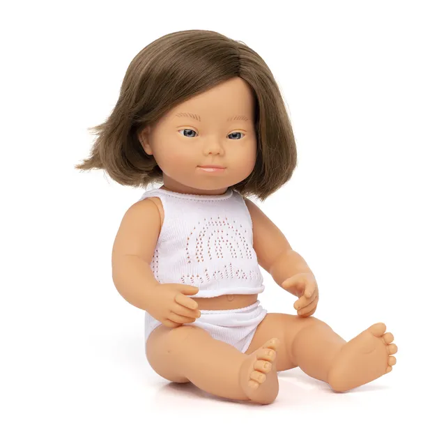 Miniland Bambole Bambola sindrome di Down 38 cm vinile