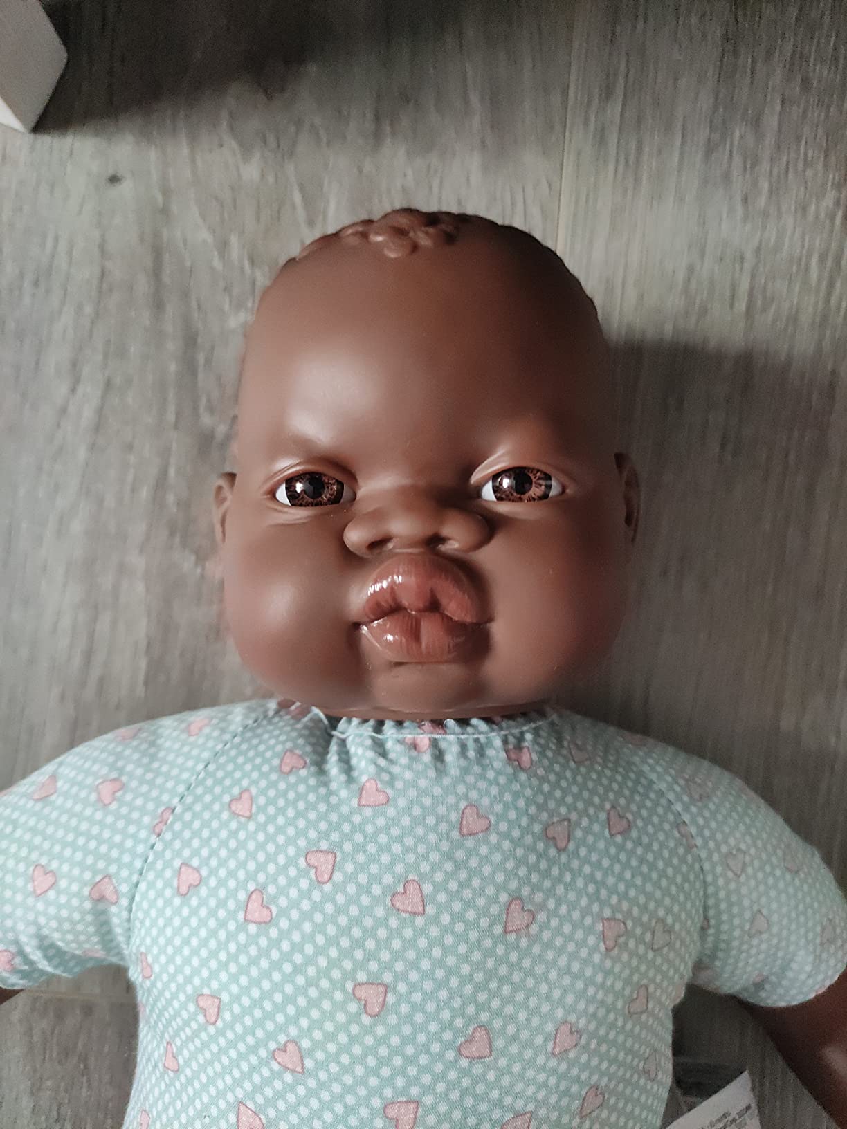 Miniland Bambole 31063 Bambola Africana Calva 40 cm