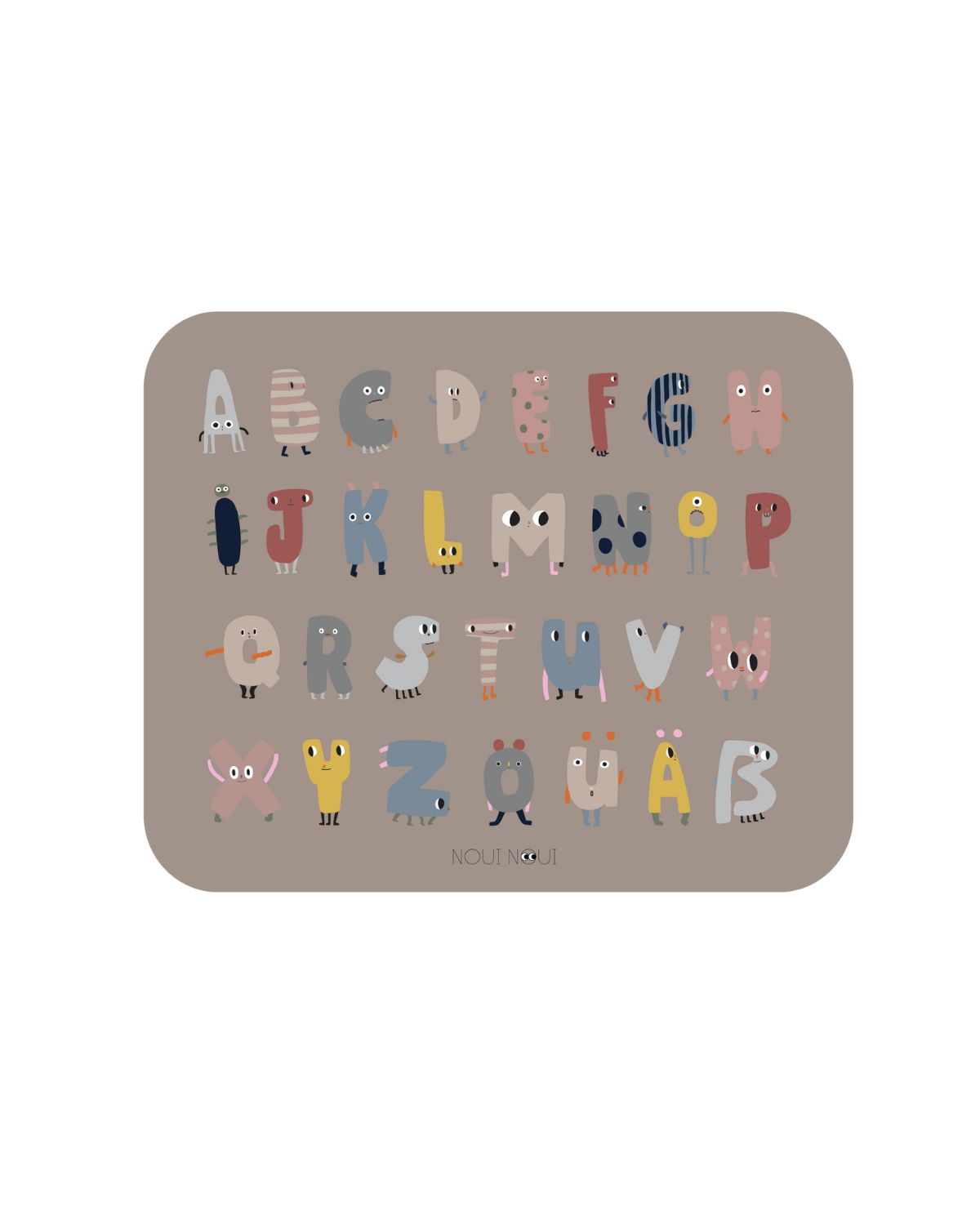 Noui Noui XL Placemats tovaglietta XL ABC 55x45