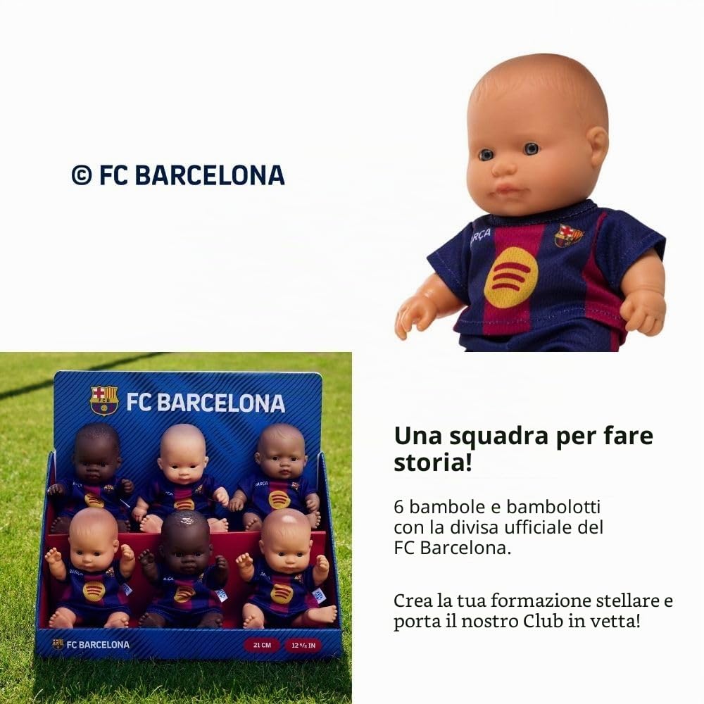 Miniland FC Barcelona bambola 21 cm Caucasico blaugrana