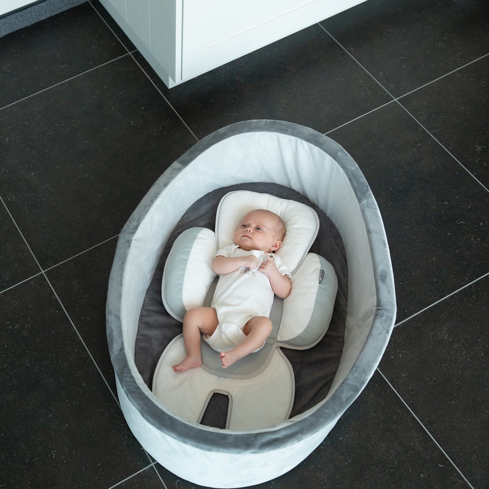 BoJungle Outdoor B-Snooze Cuscino 3 in 1 Bianco Grigio