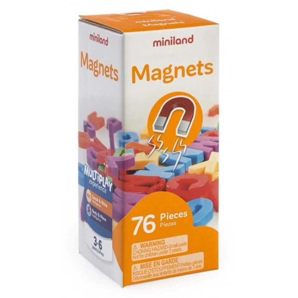Miniland Giochi magnetici Magnetic Lettere maiuscole 76 pezzi