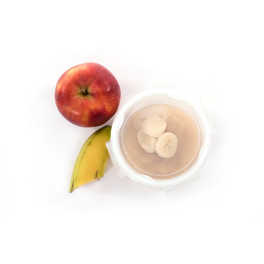 BoJungle B-Bowls ciotole vetro 3 pz 360 ml bianco-grigio-blu