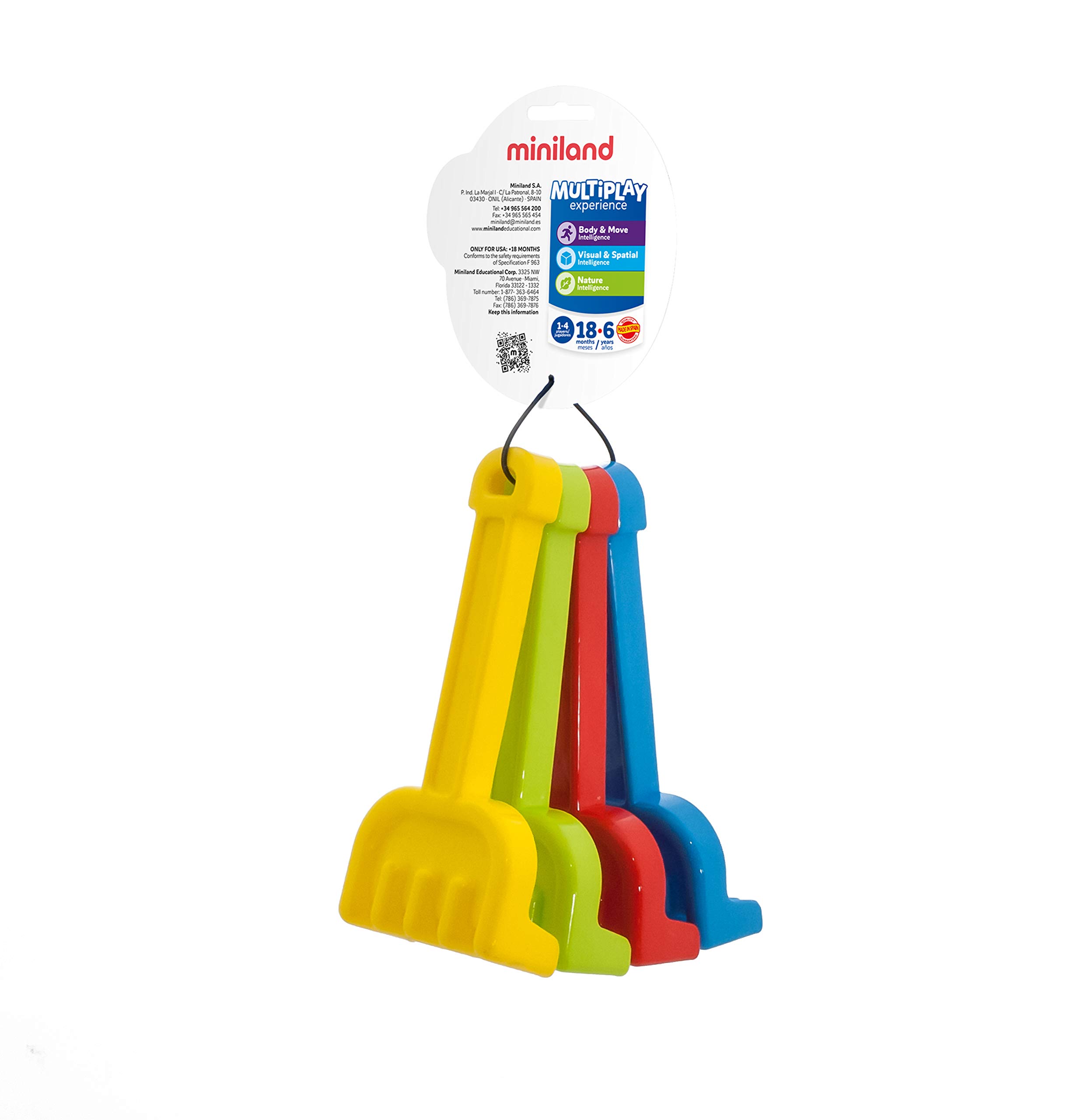 Miniland Giochi all’aperto Rastrelli Spirale Sabbia 4 pz