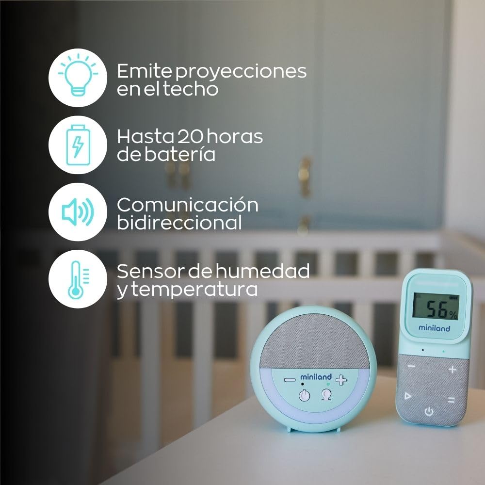 Miniland Digitalk Projector baby monitor audio proiettore 300 m