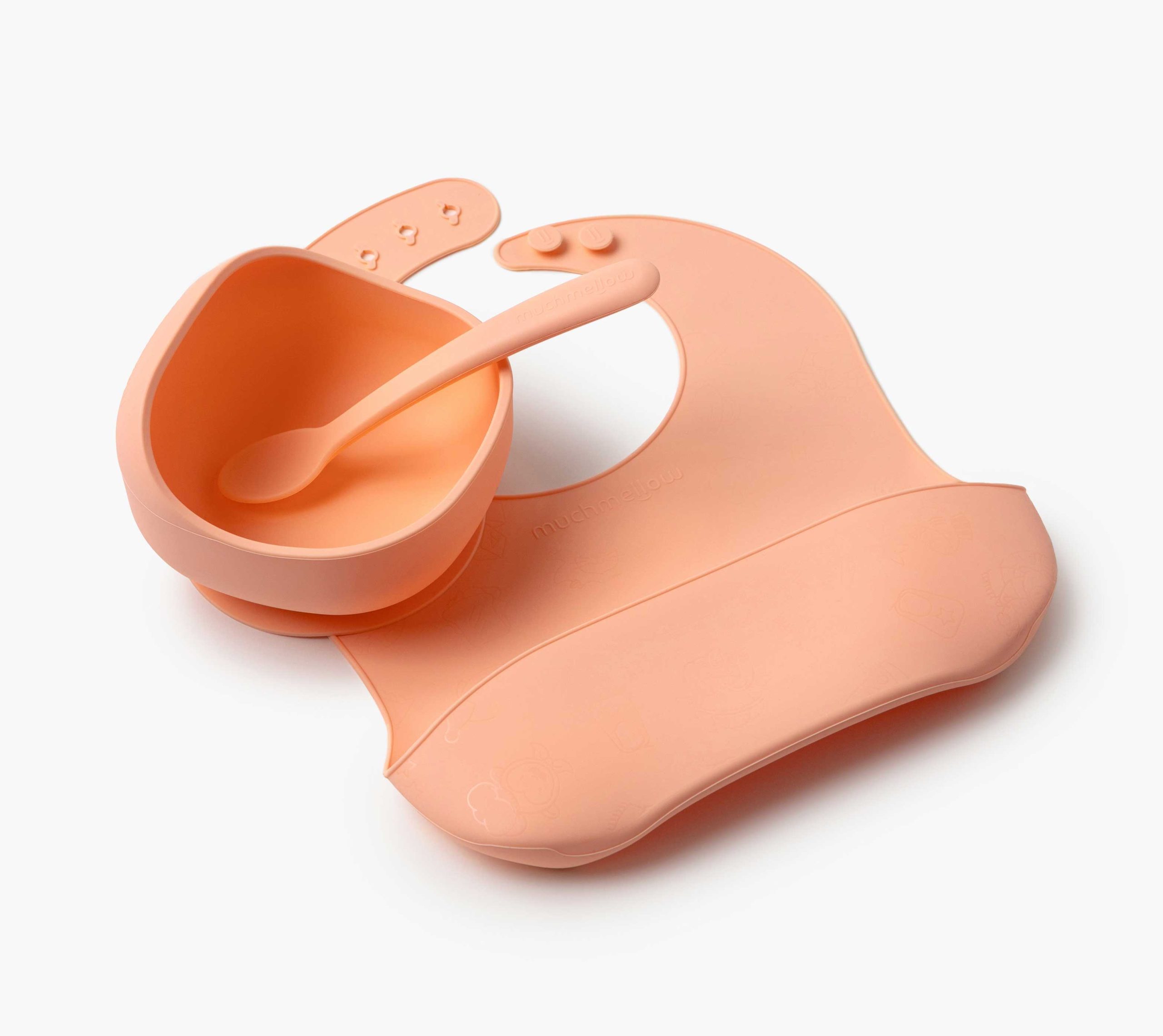 Muchmellow Pappa set pappa silicone ciotola cucchiaio bavaglino
