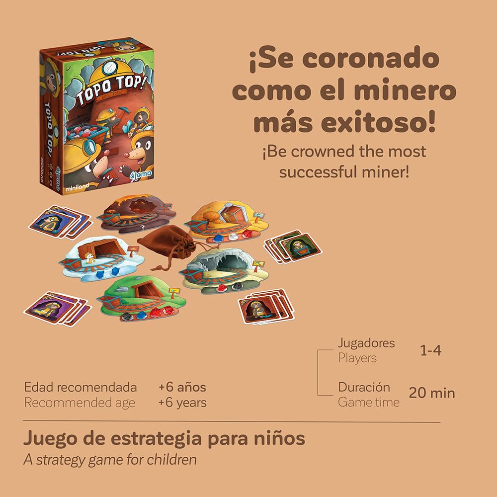 Miniland Topo Top Gioco Strategia Bambini 6 Anni