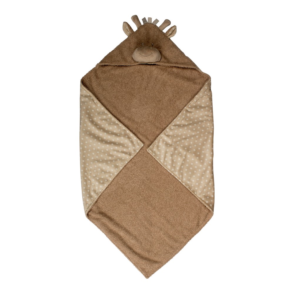 BoJungle B-Bathcape Accappatoio Neonato Giraffa 75x75 cm