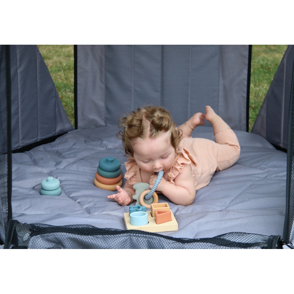 BoJungle B-Foldable Playard box pieghevole grigio 120 cm