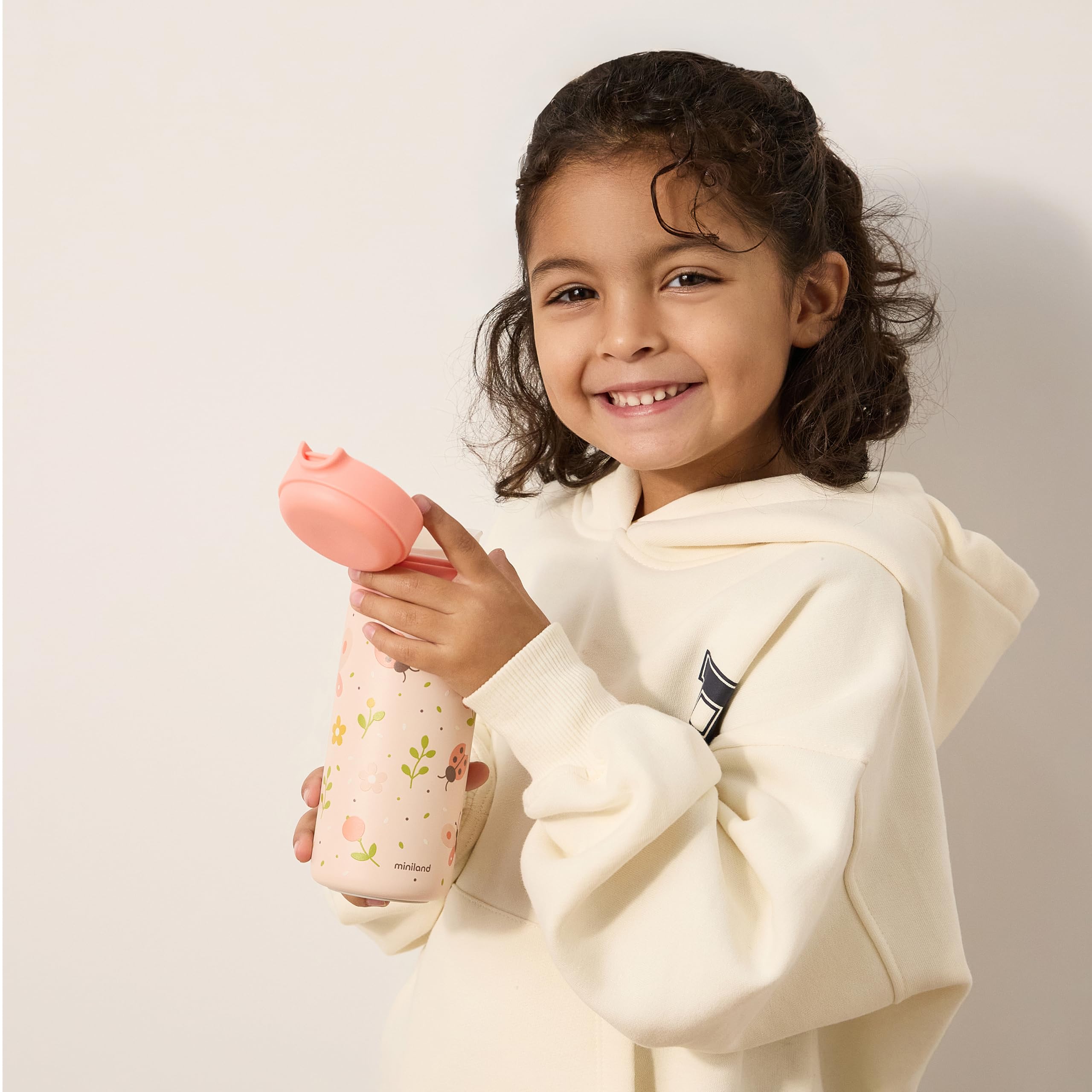 Miniland Steel Junior Borraccia Acciaio Pink 320 ml
