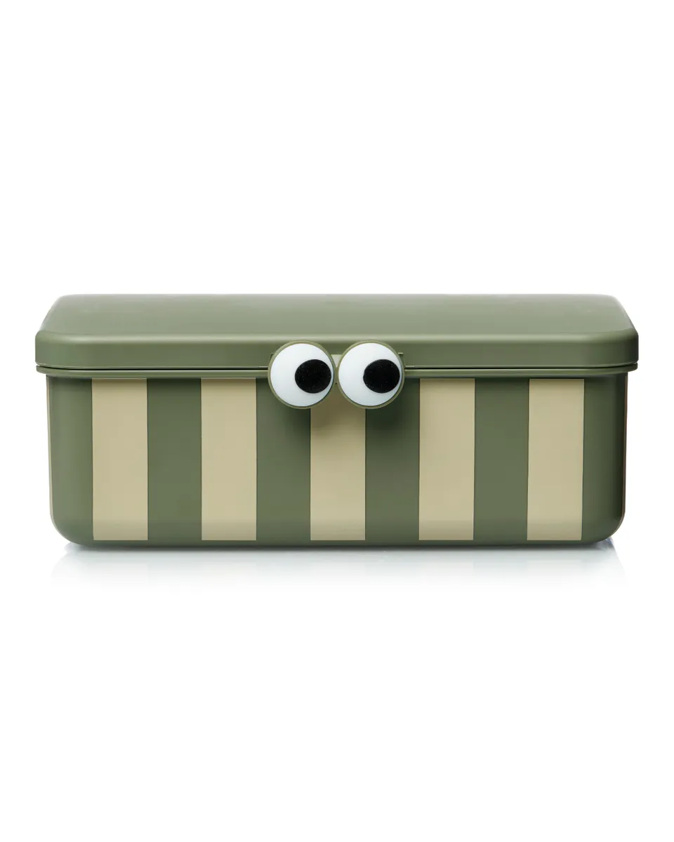 Noui Noui Lunch Boxes portapranzo verde 3 vassoi ermetico