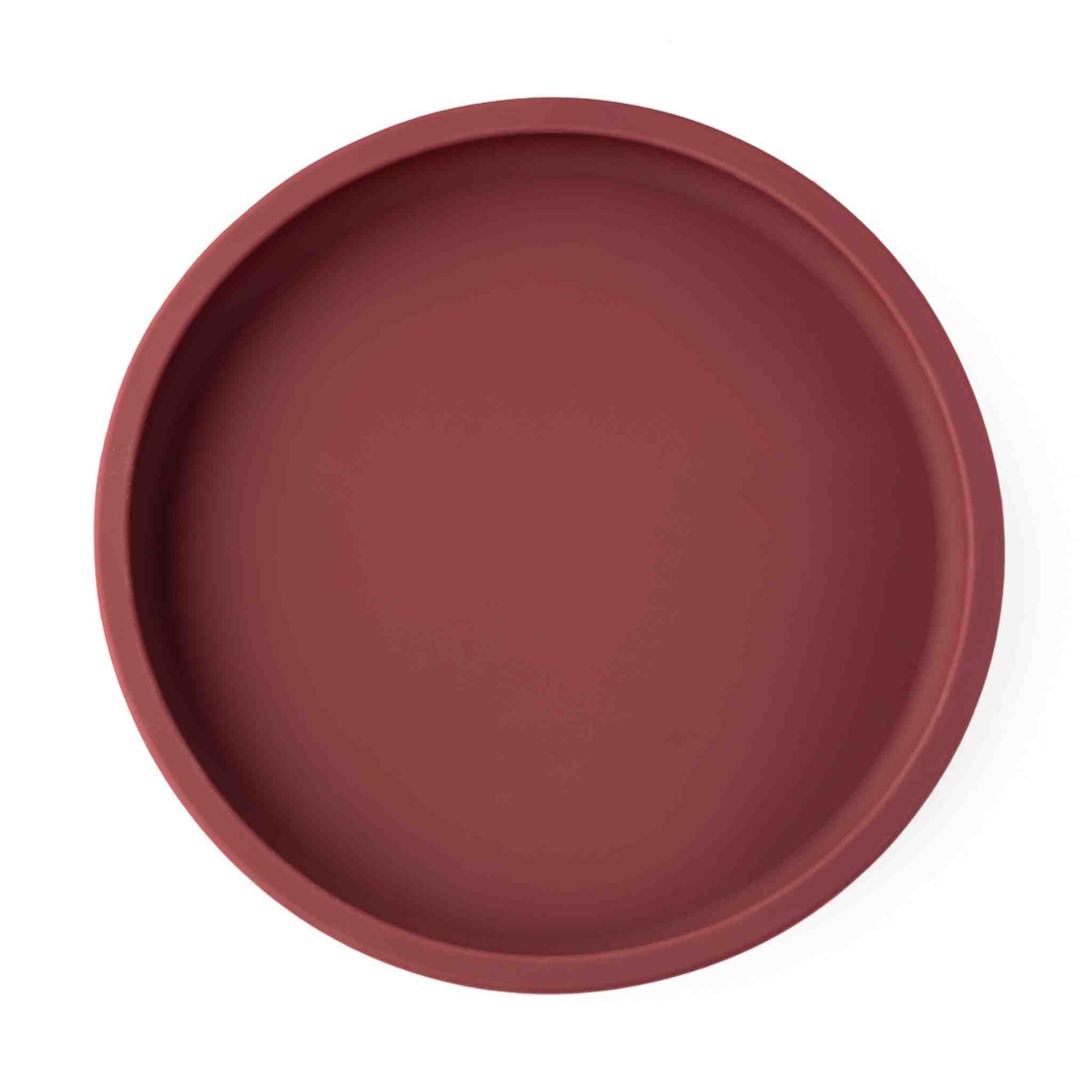 Eco Rascals Silicone Divider Plate piatto silicone bordeaux