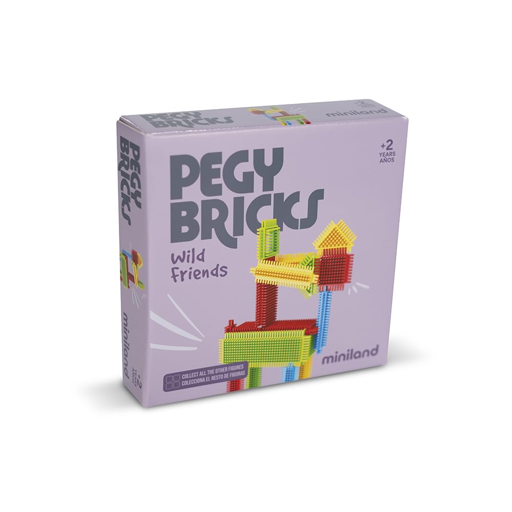 Miniland Pegy Bricks Wild Friends costruzioni cavallo 22 pezzi