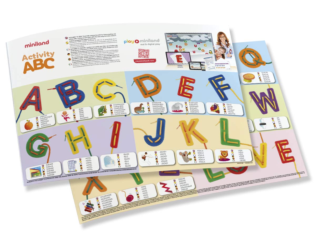 Miniland ABC 45306 attività scrittura lettere plastica 3-6 anni