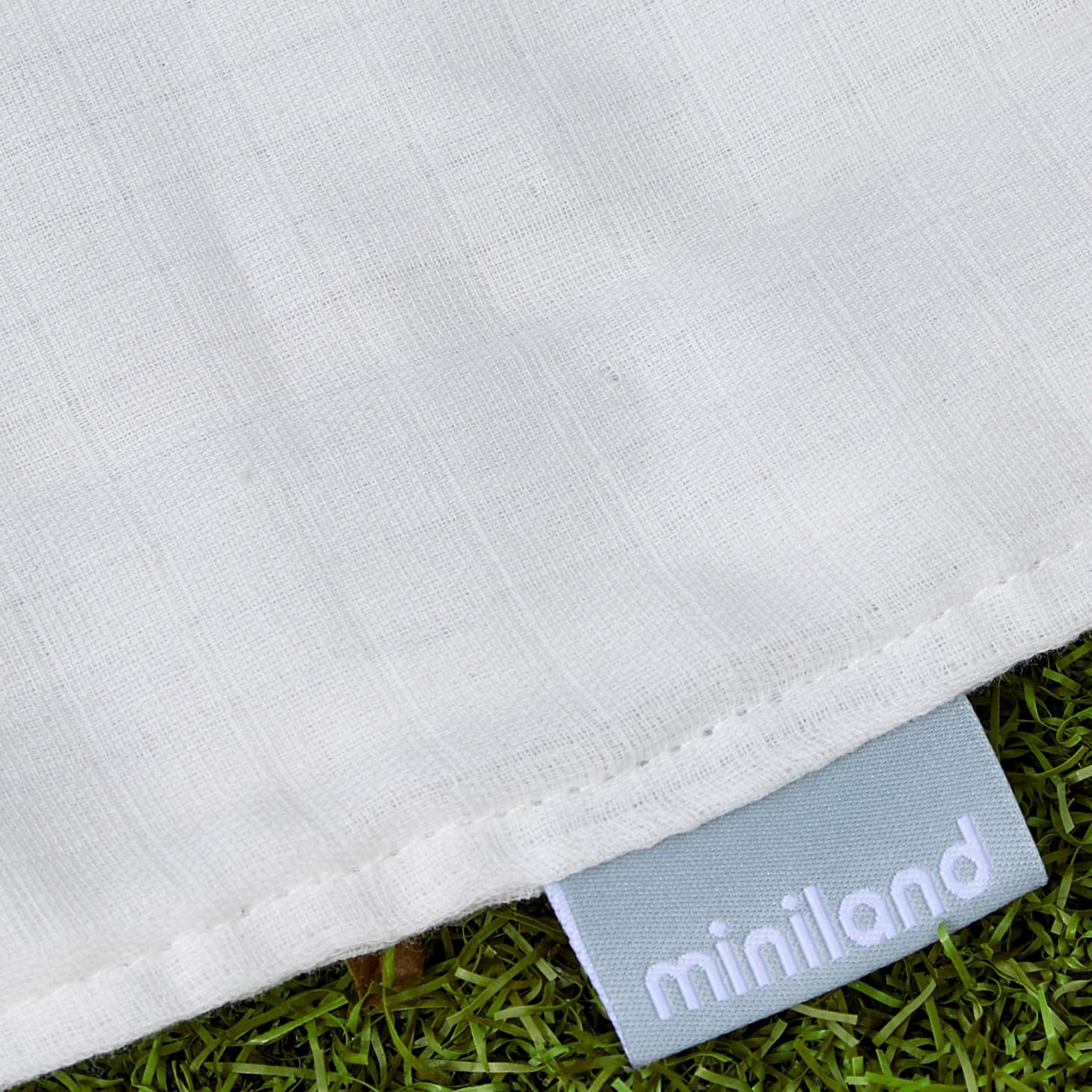 Miniland Bagno poncho neonato mussola cotone con cappuccio