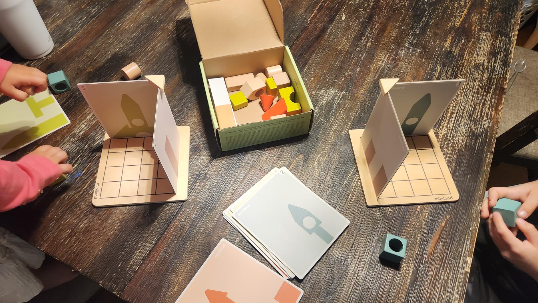 Miniland Shapes Shadows gioco logica legno 12 sfide 5 anni