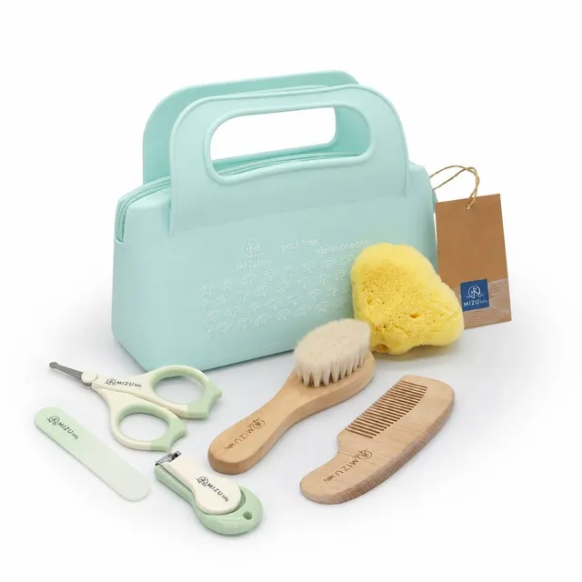 Mizu Baby Mami Set Igiene Neonato Verde 6 Pezzi Bagnetto