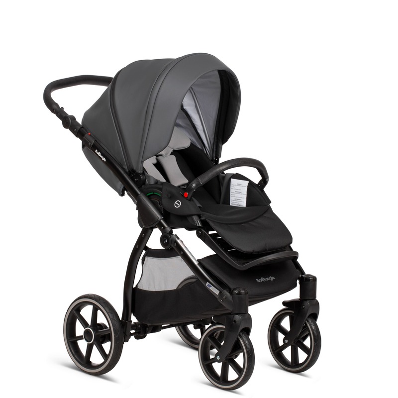 Bo Jungle Outdoor B-Shadow passeggino trio Shadow Grey pelle PU
