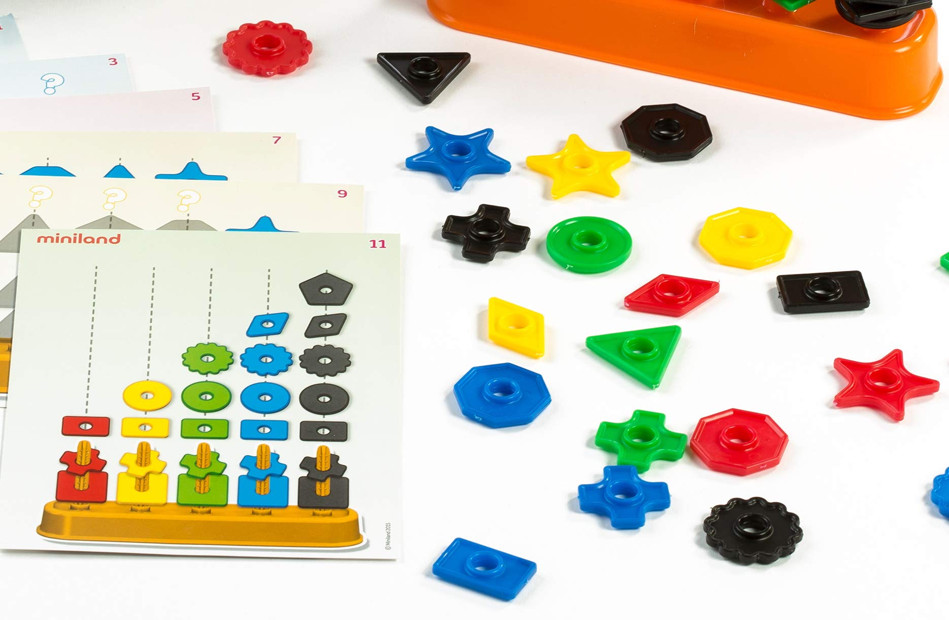Miniland Abacolor Shapes 45310 gioco logica 50 pezzi 3-6 anni
