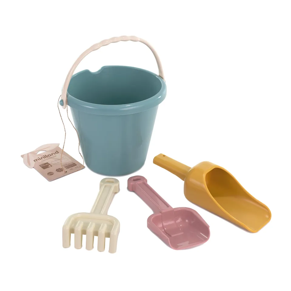 Miniland Giochi Set Sabbia Junior Warm con Secchiello e Palette
