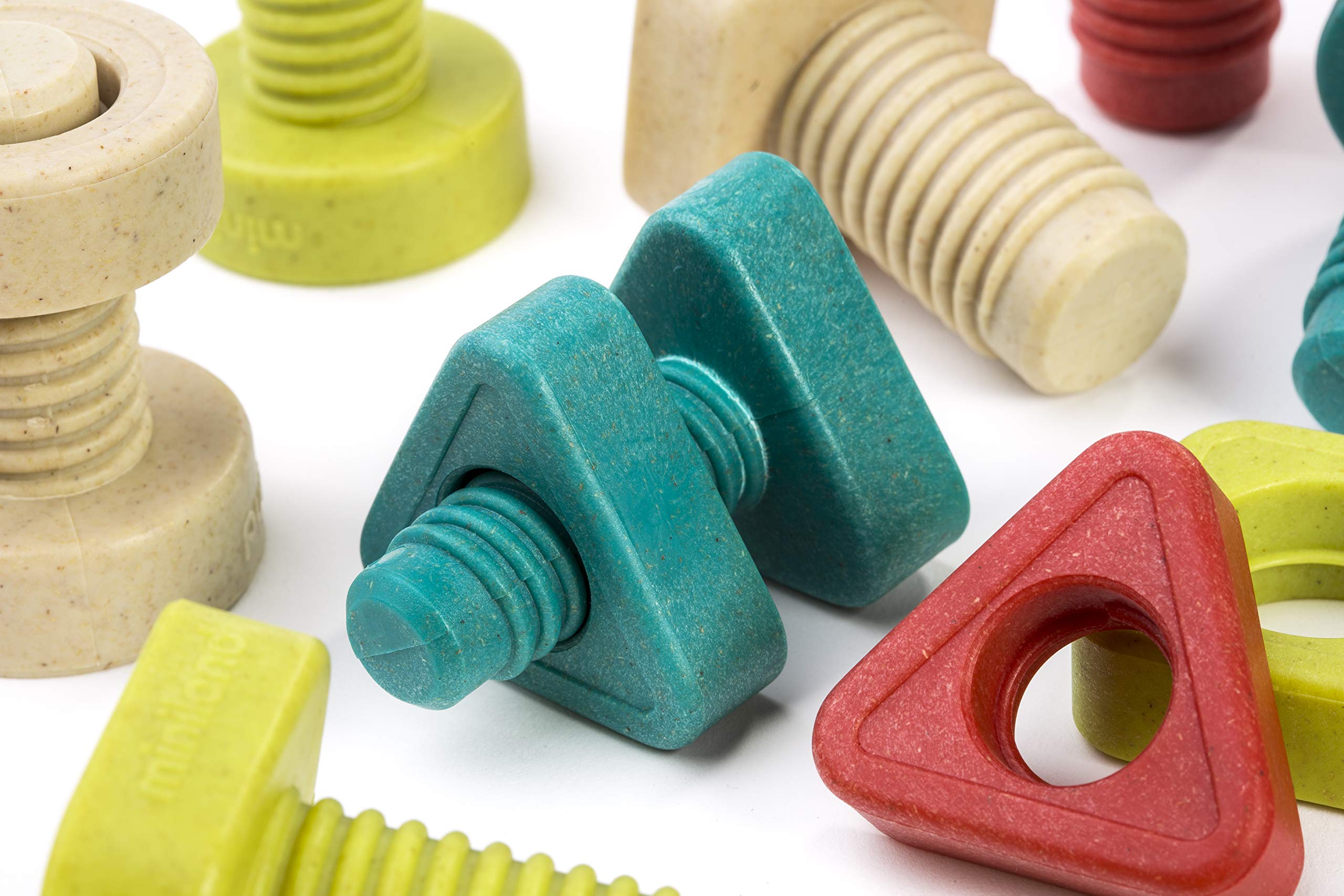 Miniland Eco Nuts&Bolts 32152 viti e dadi 24 pezzi 7 cm