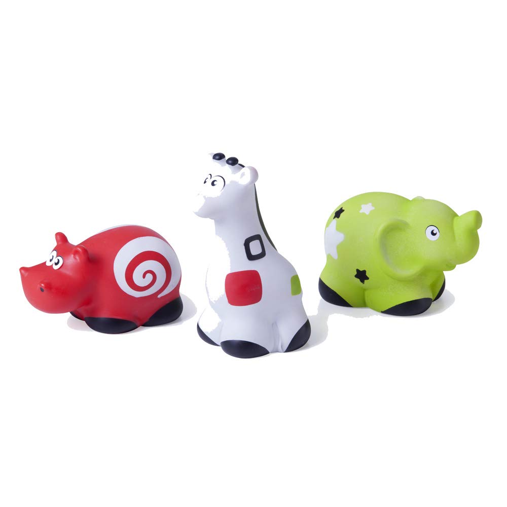 Miniland Prima infanzia Pettinos animali morbidi giraffa 3 pezzi