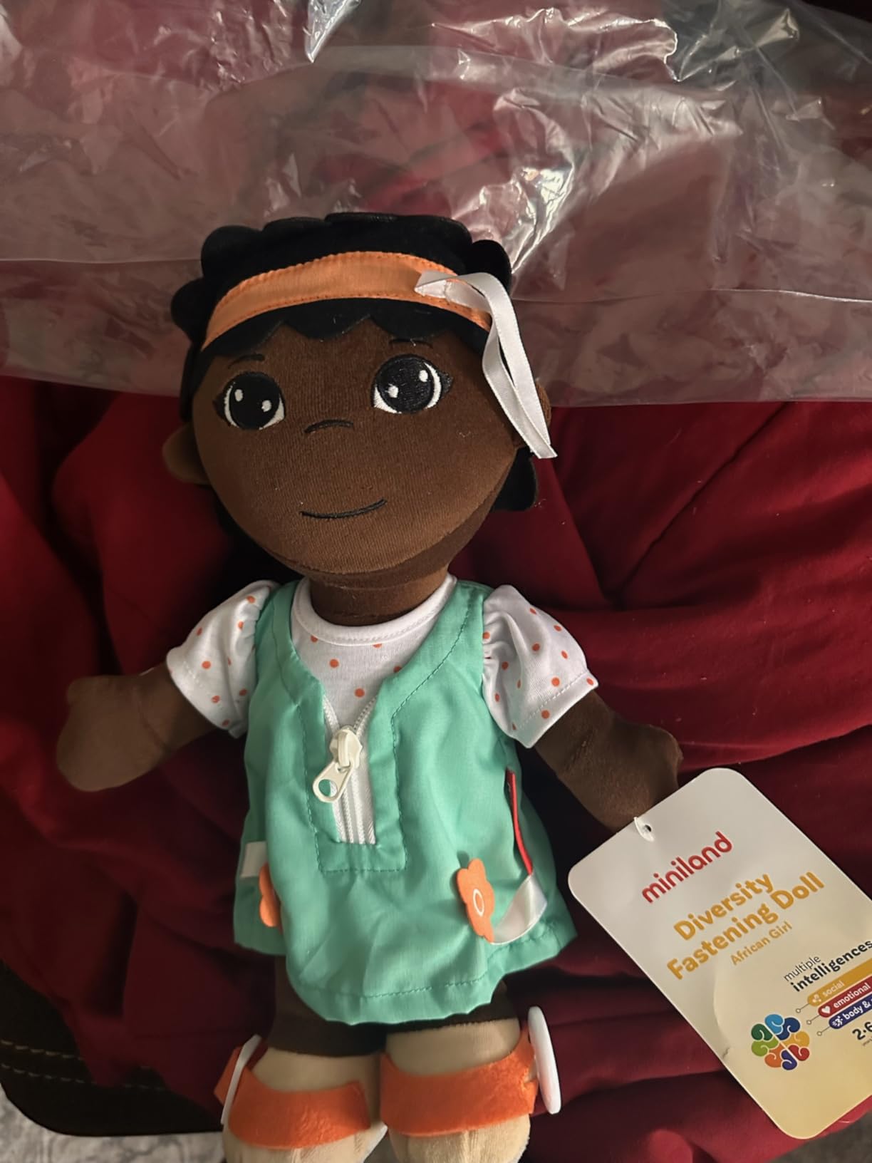 Miniland Bambole Bambola Ragazza Africana 40 cm da Vestire