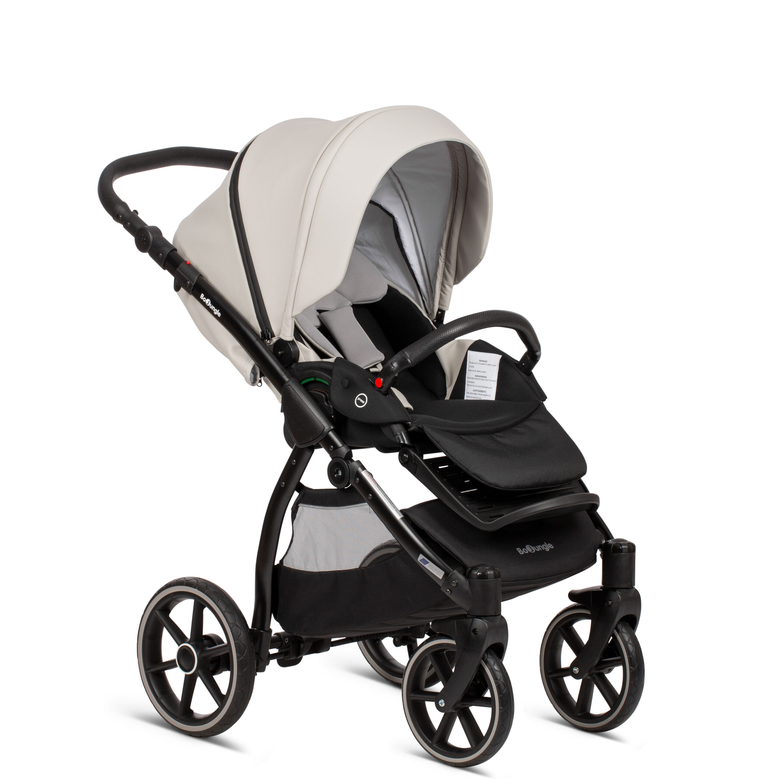 BoJungle Outdoor B-Suvvy Cloud Grey passeggino trio pelle